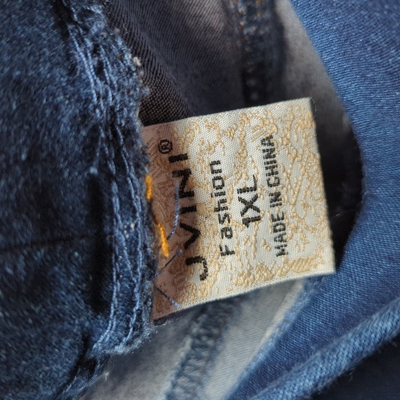 Jvini Fashion Pull-on Distressed High Rise Jeggings Stretchy Size 1XL - Picture 2 of 4